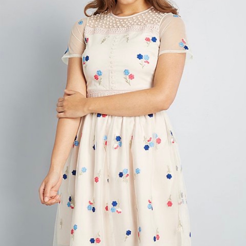 ModCloth | Blush Embroidery Dreamy
Details Dress - Women